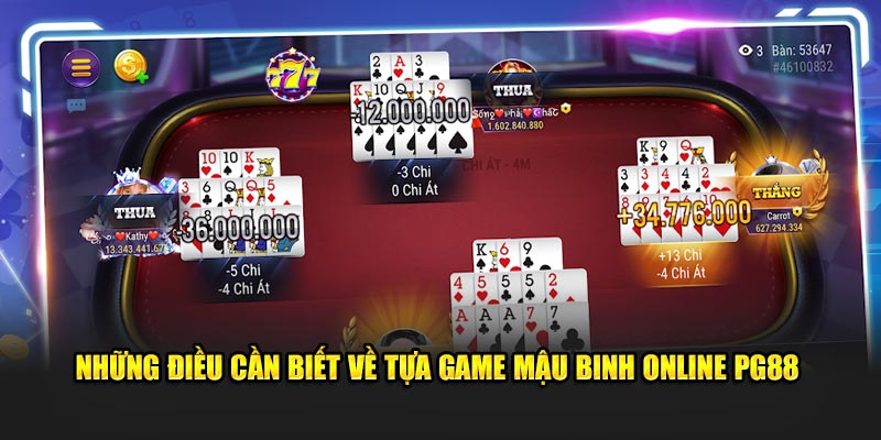 Những điều cần biết về tựa game mậu binh online PG88 